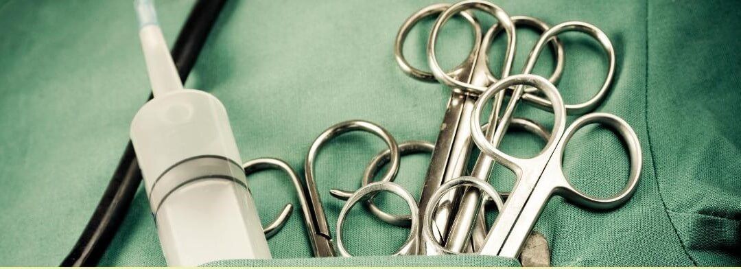 A picture of surgical tools